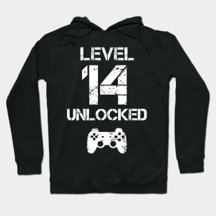 Level 14 Unlocked T-Shirt - 14th Birthday Gift Hoodie